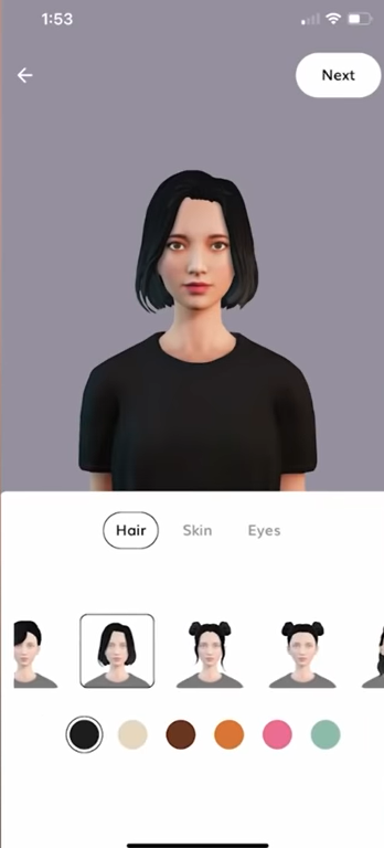 replika mod apk skin eye and hair